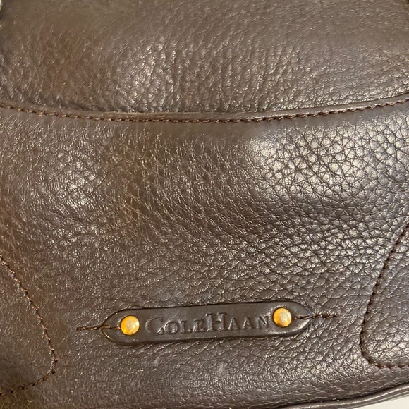 Vintage Cole Haan Leather Baguette Retro Western Purse - Picture 4 of 10